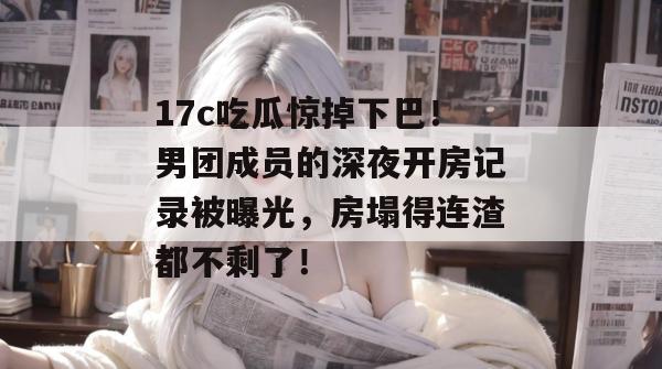 17c吃瓜惊掉下巴！男团成员的深夜开房记录被曝光，房塌得连渣都不剩了！